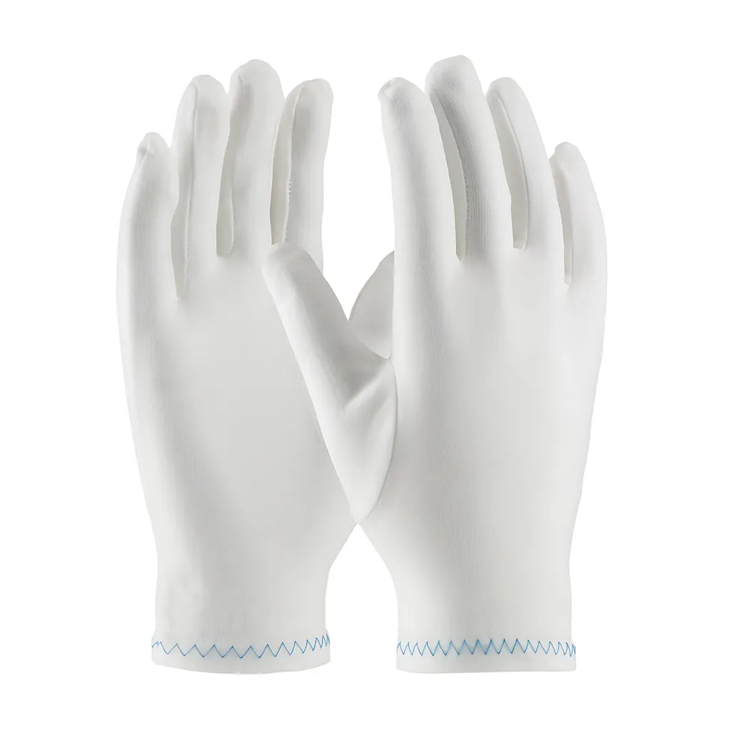 Cleanteam 98-712 Regular Weight Stretch Nylon Inspection Glove With Zig-Zag Stitched Rolled Hem - Full Fashion Pattern 98-712-22939