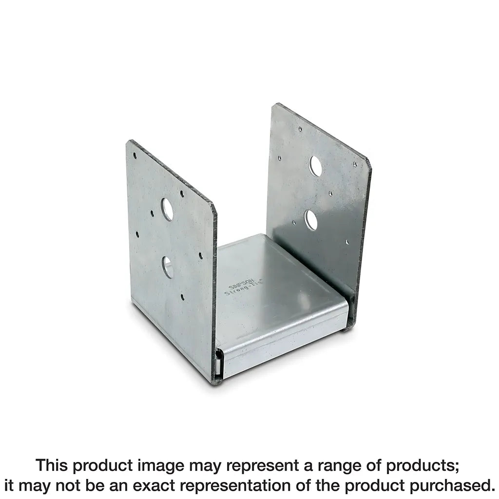 Abu Zmax® Galvanized Adjustable Standoff Post Base For 5-1/8 In. X 6 In. Engineered Lumber-ABU5-6Z-SP8343-8895