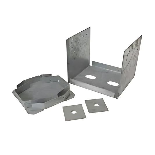Abu Hot-Dip Galvanized Adjustable Standoff Post Base For 8X8 Rough (Pack Of 4)-ABU88RHDG-SP741-878