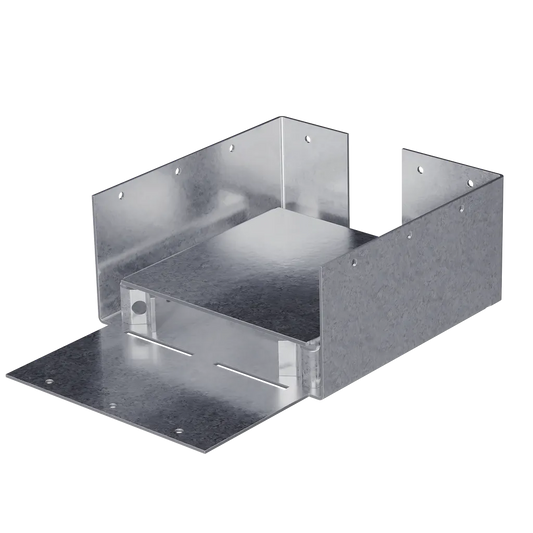 Abw Zmax® Galvanized Adjustable Standoff Post Base For 6X6 Rough-ABW66RZ-SP6258-6699