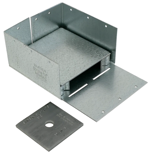 Abw Zmax® Galvanized Adjustable Standoff Post Base For 6X6-ABW66Z-SP1497-1681