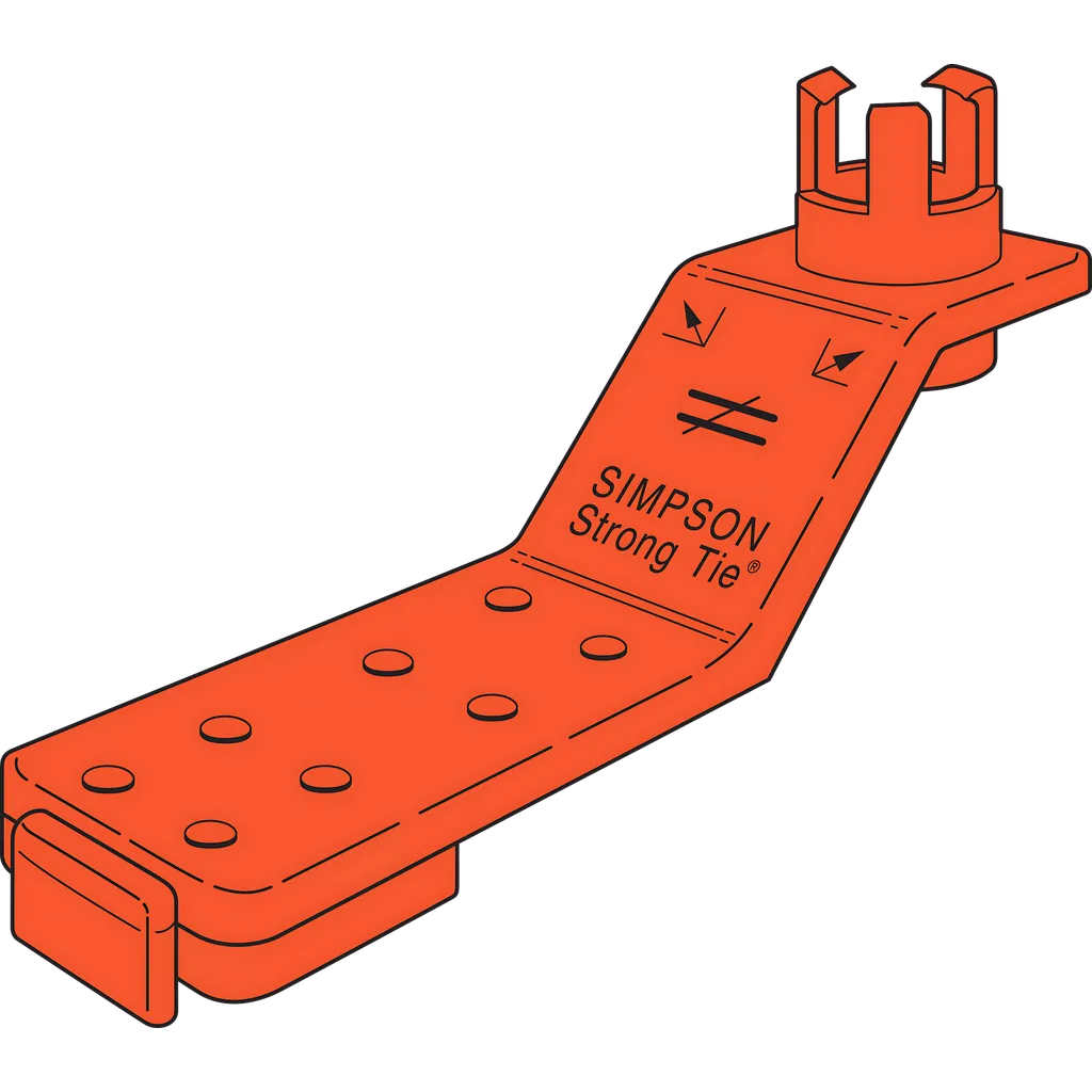 Anchormate® 3/4-In. Dia. Anchor Bolt Holder - Red (100-Qty) (Pack Of 6000)-AM-3-4-SP1168-1326