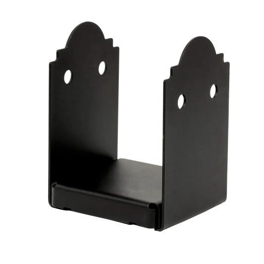 Outdoor Accents® Mission Collection® Zmax®, Black Powder-Coated Post Base For 6X6 Rough-APB66R-SP6780-7253