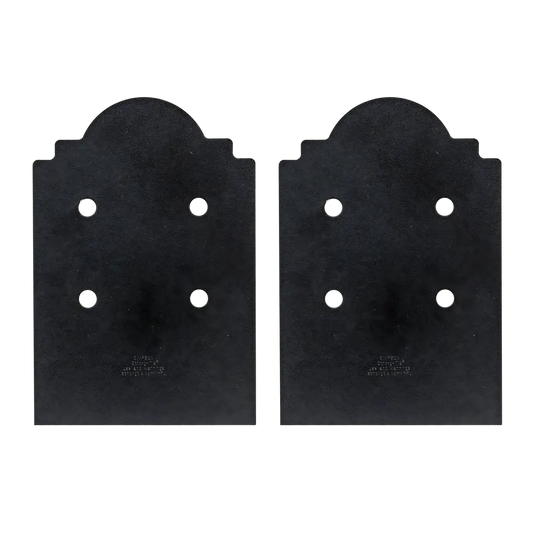 Outdoor Accents® Mission Collection® Zmax®, Black Post Base Side Plate For 8X (Qty-2) (Pack Of 5)-APB88DSP-SP5190-5567