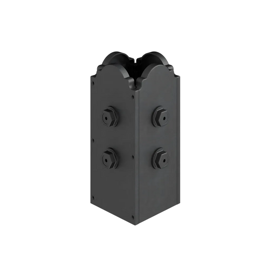 Outdoor Accents® Mission Collection® Decorative Post Base Cover For 4X4 Post-APBDW44-SP7807-8324
