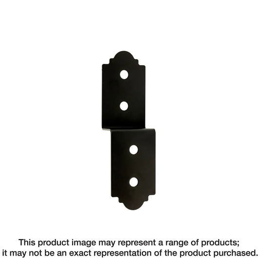 Outdoor Accents® Mission Collection® 3 In. Zmax®, Black Powder-Coated Deck Joist Tie For 1-3/4 In. Wood-APDJT1-75-4-SP8198-8737