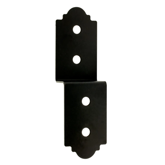 Outdoor Accents® Mission Collection® 3 In. Zmax®, Black Powder-Coated Deck Joist Tie For Rough 2X (Pack Of 24)-APDJT2R-4-SP7186-7680