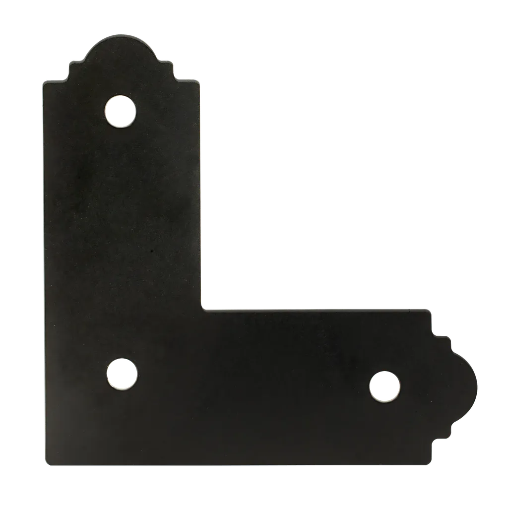 Outdoor Accents® Mission Collection® Zmax®, Black Powder-Coated L Strap For 4X4-APL4-SP3421-3703