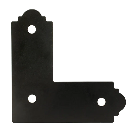 Outdoor Accents® Mission Collection® Zmax®, Black Powder-Coated L Strap For 4X4 (Pack Of 8)-APL4-SP7834-8353