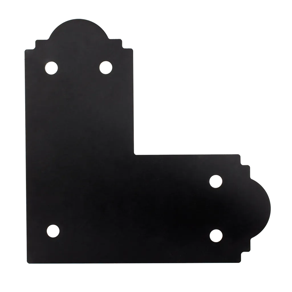 Outdoor Accents® Mission Collection® Zmax®, Black Powder-Coated L Strap For 6X6-APL6-SP5089-5463