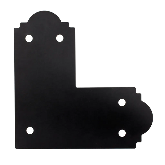 Outdoor Accents® Mission Collection® Zmax®, Black Powder-Coated L Strap For 6X6 (Pack Of 8)-APL6-SP6816-7294