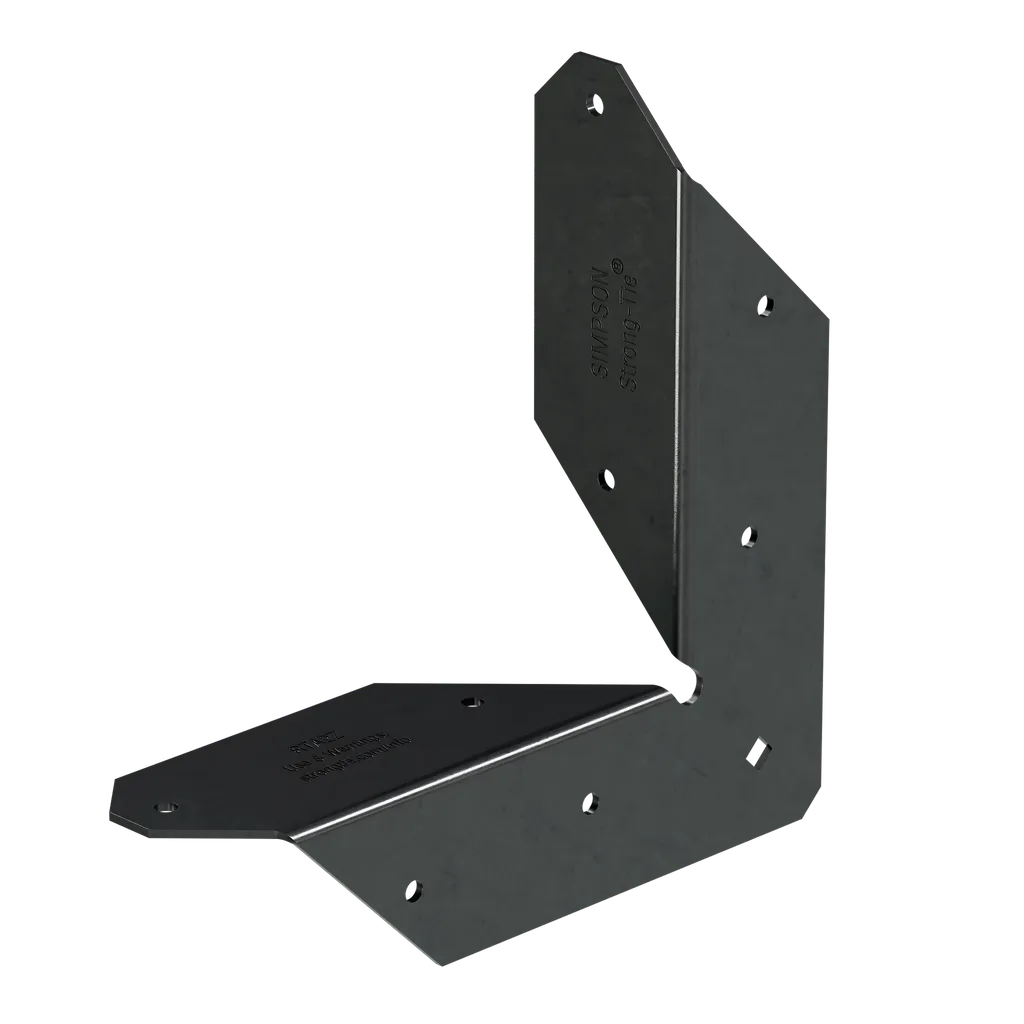 Outdoor Accents® Zmax®, Black Powder-Coated Rigid Tie® Angle For 2X2 Joist/Post-APRTA2-SP8289-8836