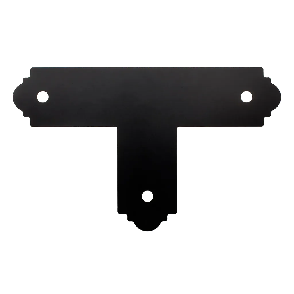 Outdoor Accents® Mission Collection® Zmax®, Black Powder-Coated T Strap For 4X4-APT4-SP8623-9187