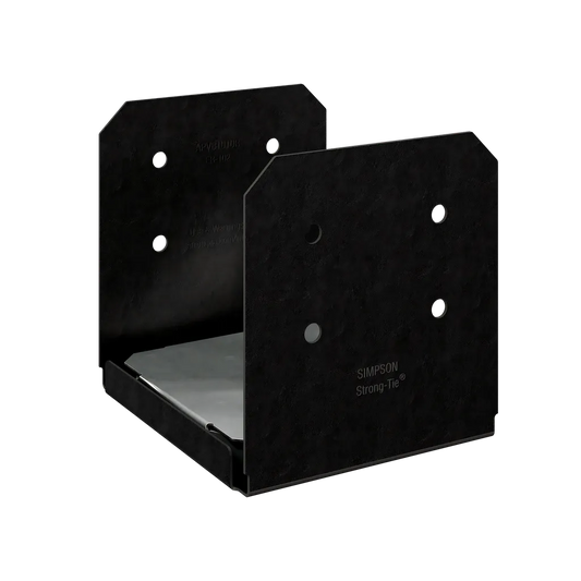 Outdoor Accents® Avant Collection Zmax®, Black Powder-Coated Post Base For 10X10 Rough-APVB1010R-SP1345-1517