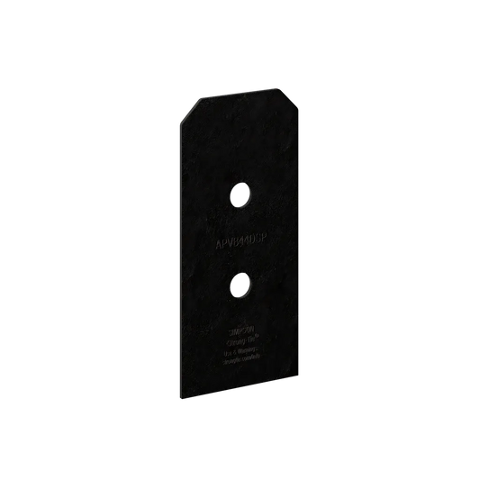 Outdoor Accents® Avant Collection Zmax®, Black Post Base Side Plate For 4X (Qty-2)-APVB44DSP-SP7524-8032