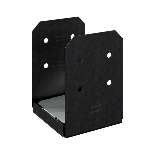 Outdoor Accents® Avant Collection Zmax®, Black Powder-Coated Post Base For 8X8-APVB88-SP4171-4498