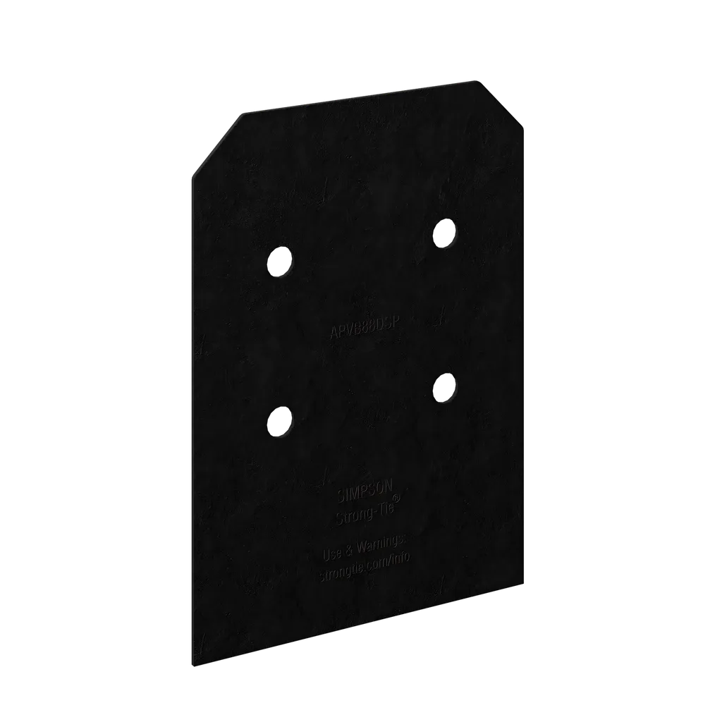 Outdoor Accents® Avant Collection Zmax®, Black Post Base Side Plate For 8X (Qty-2) (Pack Of 5)-APVB88DSP-SP3928-4241