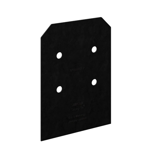 Outdoor Accents® Avant Collection Zmax®, Black Post Base Side Plate For 8X (Qty-2) (Pack Of 5)-APVB88DSP-SP3928-4241