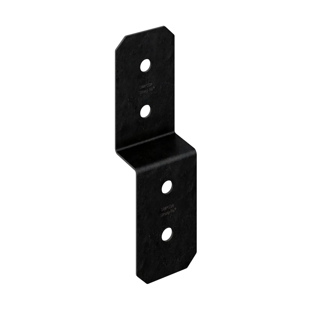 Outdoor Accents® Avant Collection 3 In. Zmax®, Black Powder-Coated Deck Joist Tie For 1-3/4 In. Wood (Pack Of 24)-APVDJT1-75-4-SP3637-3932