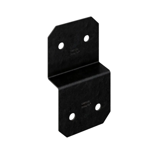 Outdoor Accents® Avant Collection 5 In. Zmax®, Black Powder-Coated Deck Joist Tie For 1-3/4 In. Wood (Pack Of 12)-APVDJT1-75-6-SP2003-2212
