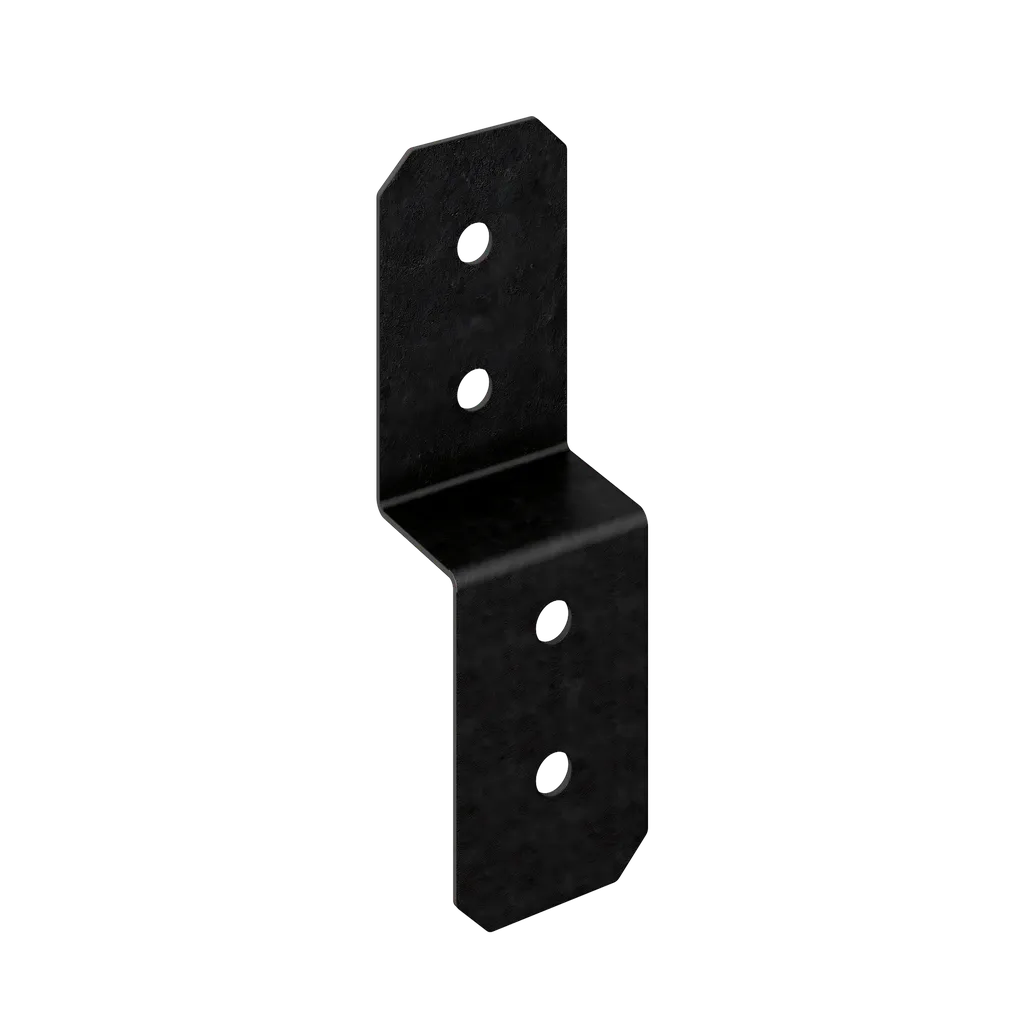 Outdoor Accents® Avant Collection 3 In. Zmax®, Black Powder-Coated Deck Joist Tie For Rough 2X (Pack Of 24)-APVDJT2R-4-SP2711-2961