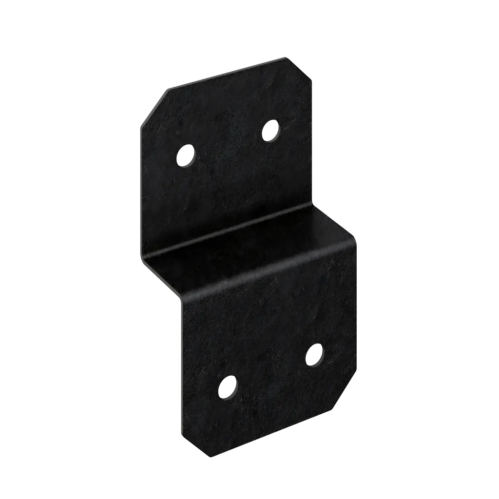 Outdoor Accents® Avant Collection 5 In. Zmax®, Black Powder-Coated Deck Joist Tie For Rough 2X (Pack Of 12)-APVDJT2R-6-SP5026-5398