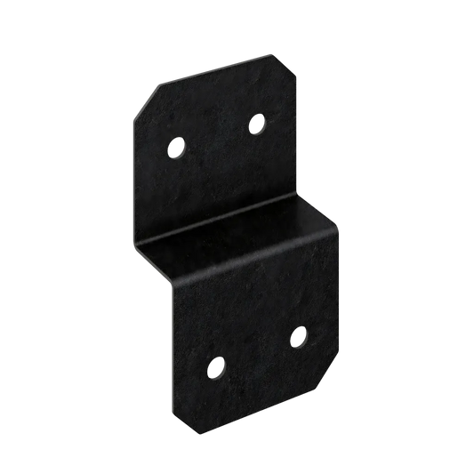 Outdoor Accents® Avant Collection 5 In. Zmax®, Black Powder-Coated Deck Joist Tie For Rough 2X (Pack Of 12)-APVDJT2R-6-SP5026-5398