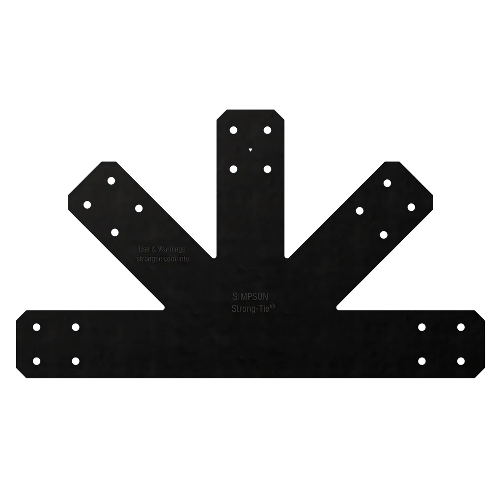 Outdoor Accents® Avant Collection 12:12 Pitch, Black Powder-Coated Gable Plate (Pack Of 2)-APVGP1212-SP6866-7347