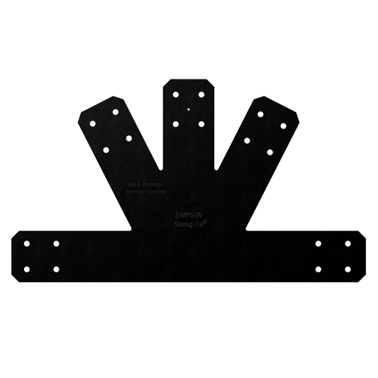 Outdoor Accents® Avant Collection 6:12 Pitch, Black Powder-Coated Gable Plate-APVGP612-SP5041-5410