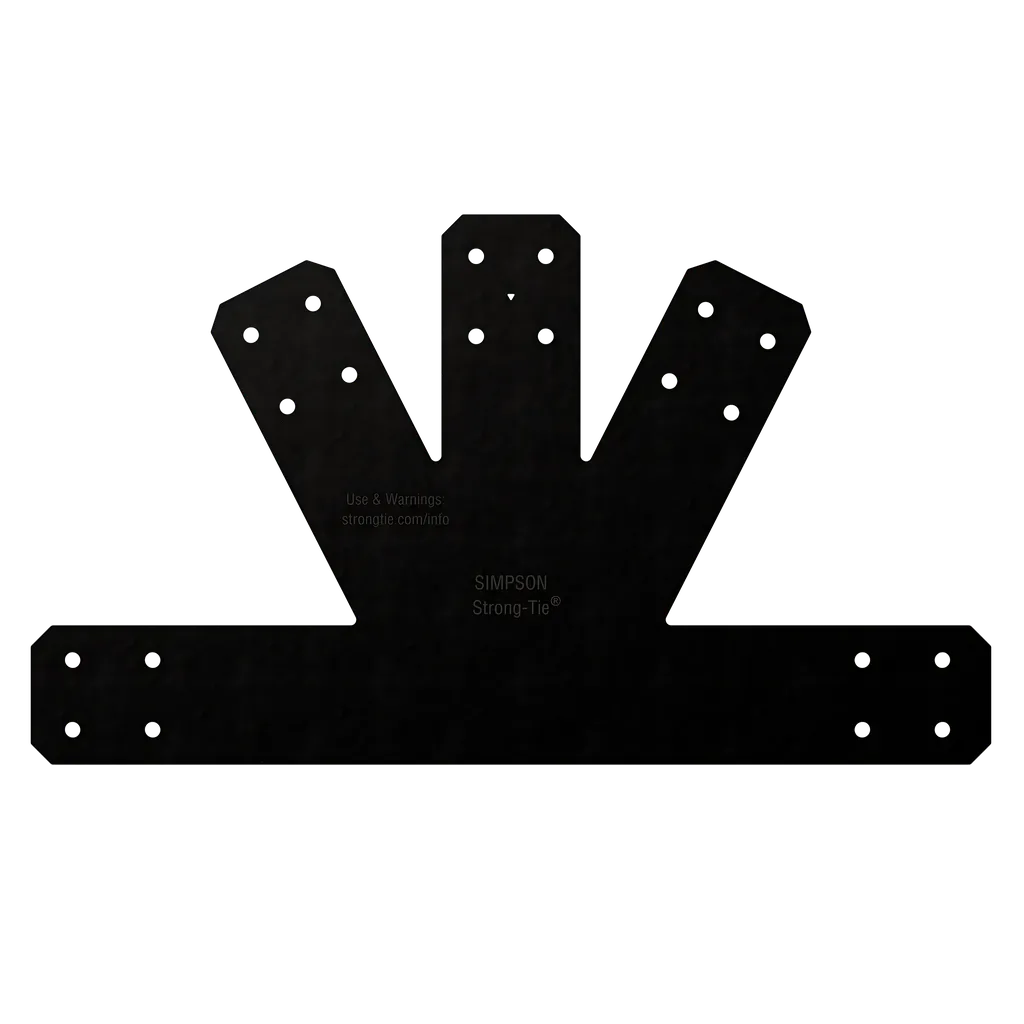Outdoor Accents® Avant Collection 6:12 Pitch, Black Powder-Coated Gable Plate (Pack Of 2)-APVGP612-SP7951-8478