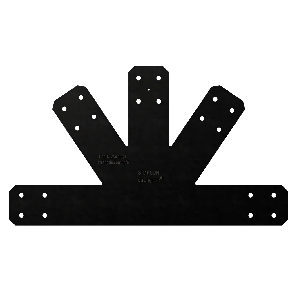 Outdoor Accents® Avant Collection 8:12 Pitch, Black Powder-Coated Gable Plate (Pack Of 2)-APVGP812-SP2738-2994