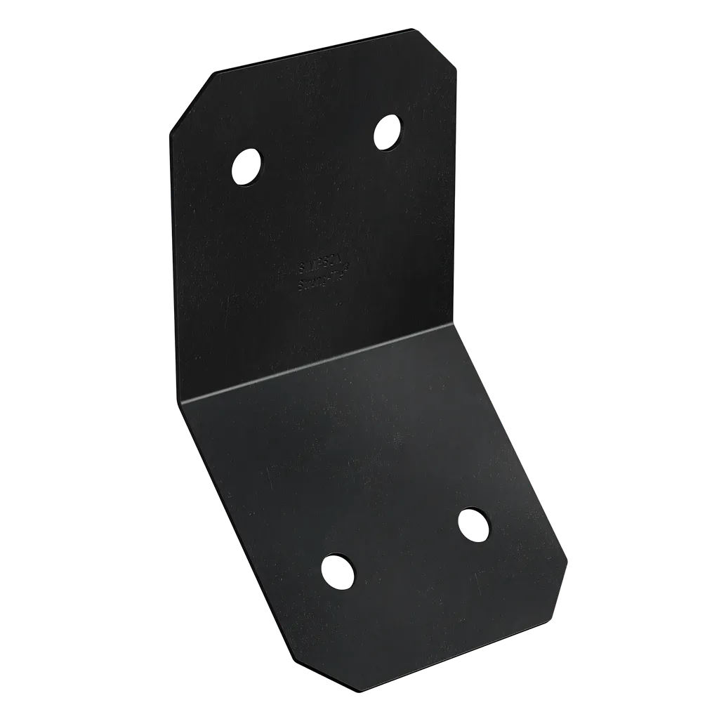 Outdoor Accents® Avant Collection Zmax®, Black Powder-Coated Knee Brace Connector For 6X (Pack Of 12)-APVKB45-6-SP7730-8243