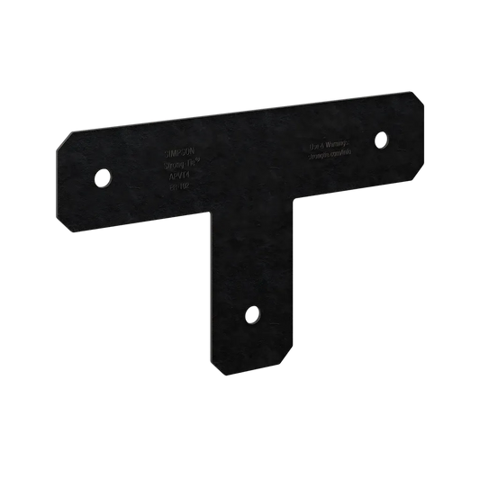Outdoor Accents® Avant Collection Zmax®, Black Powder-Coated T Strap For 4X4 (Pack Of 8)-APVT4-SP7853-8371