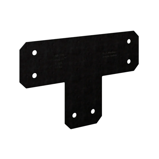 Outdoor Accents® Avant Collection Zmax®, Black Powder-Coated T Strap For 6X6 (Pack Of 8)-APVT6-SP1624-1811