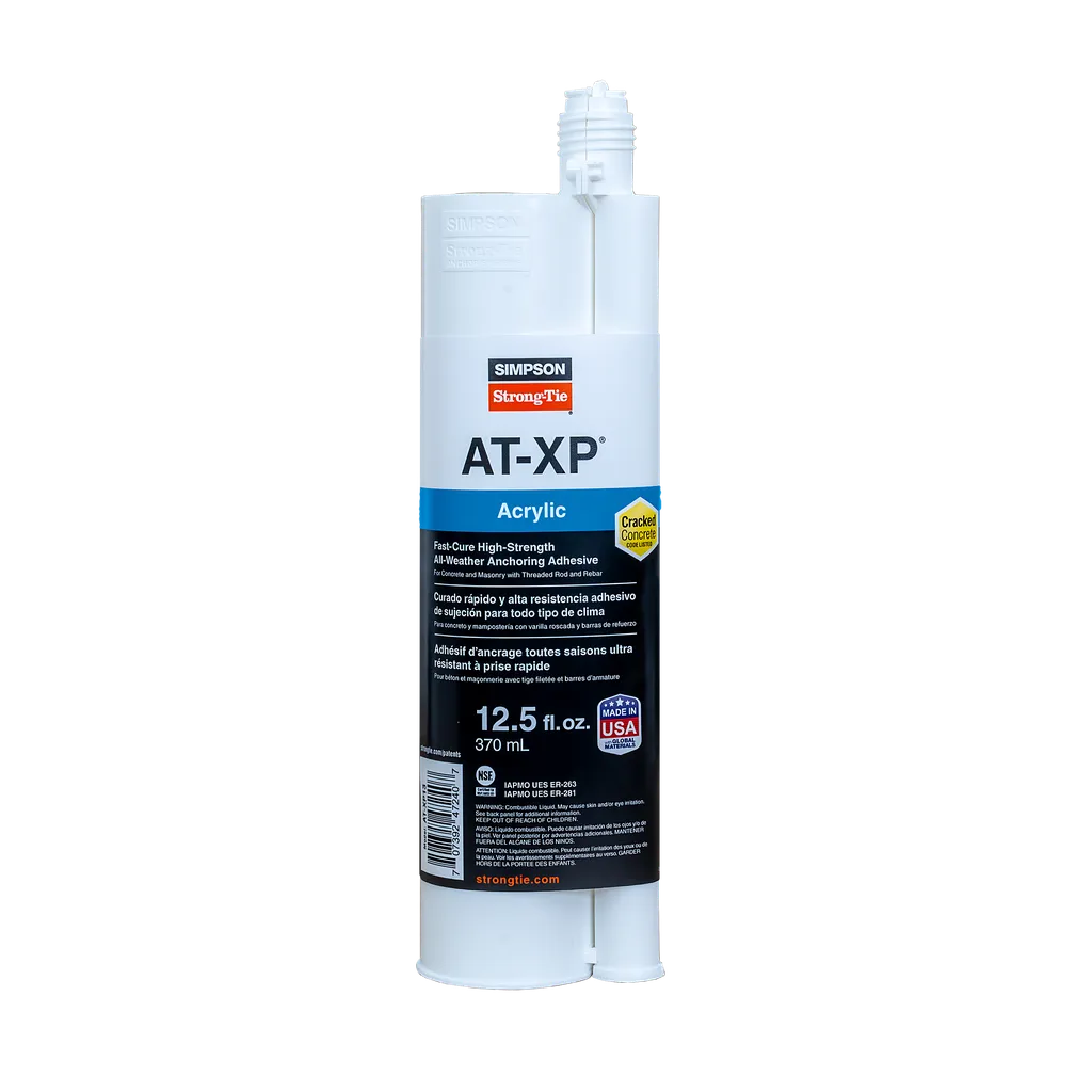 At-Xp® 12.5-Oz. High-Strength Acrylic Anchoring Adhesive Cartridge W/ Nozzle-AT-XP13-SP6784-7258