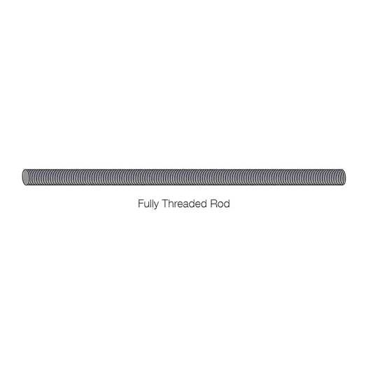 Atr 1 In. X 72 In. Hot-Dip Galvanized All-Thread Rod-ATR1X72HDG-SP2261-2486