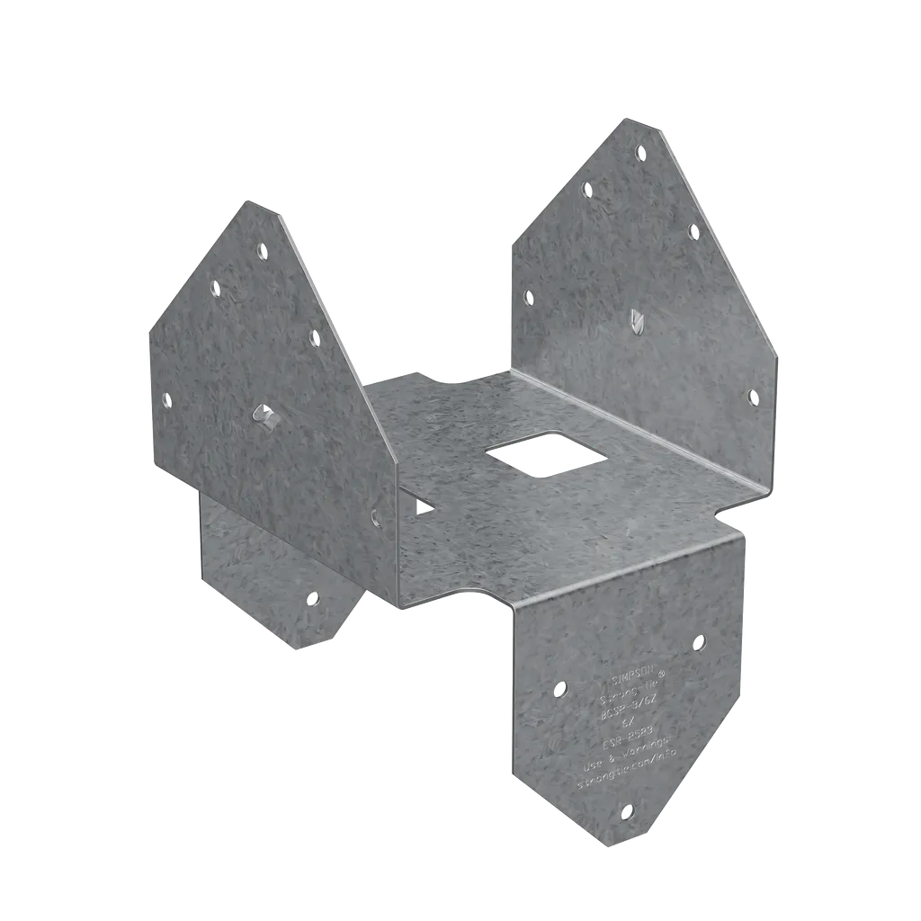 Bcs Zmax® Galvanized Post Cap For Triple 2X Beam, 6X Post (Pack Of 10)-BCS2-3-6Z-SP1578-1764