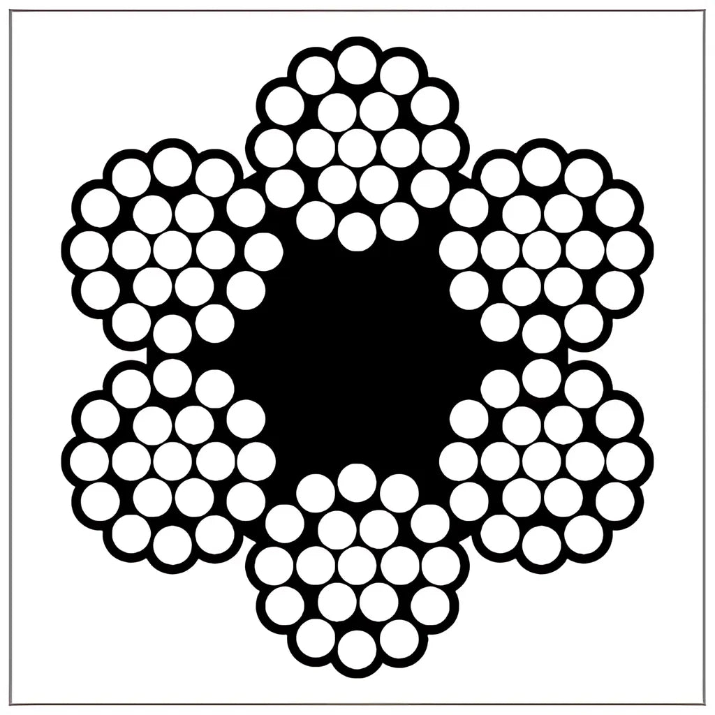 3/8 Bright 6x19 Fiber Core EIPS RRL Wire Rope – ProContractor Supply