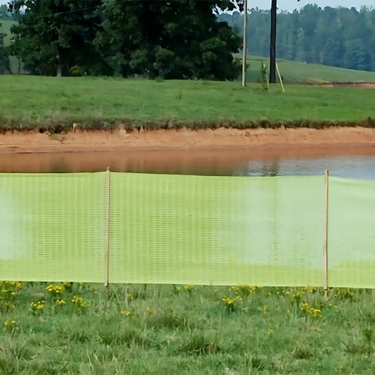 Silt Saver Delineation Fence Environmental Fence - Green    4' X 100'-BFG-84