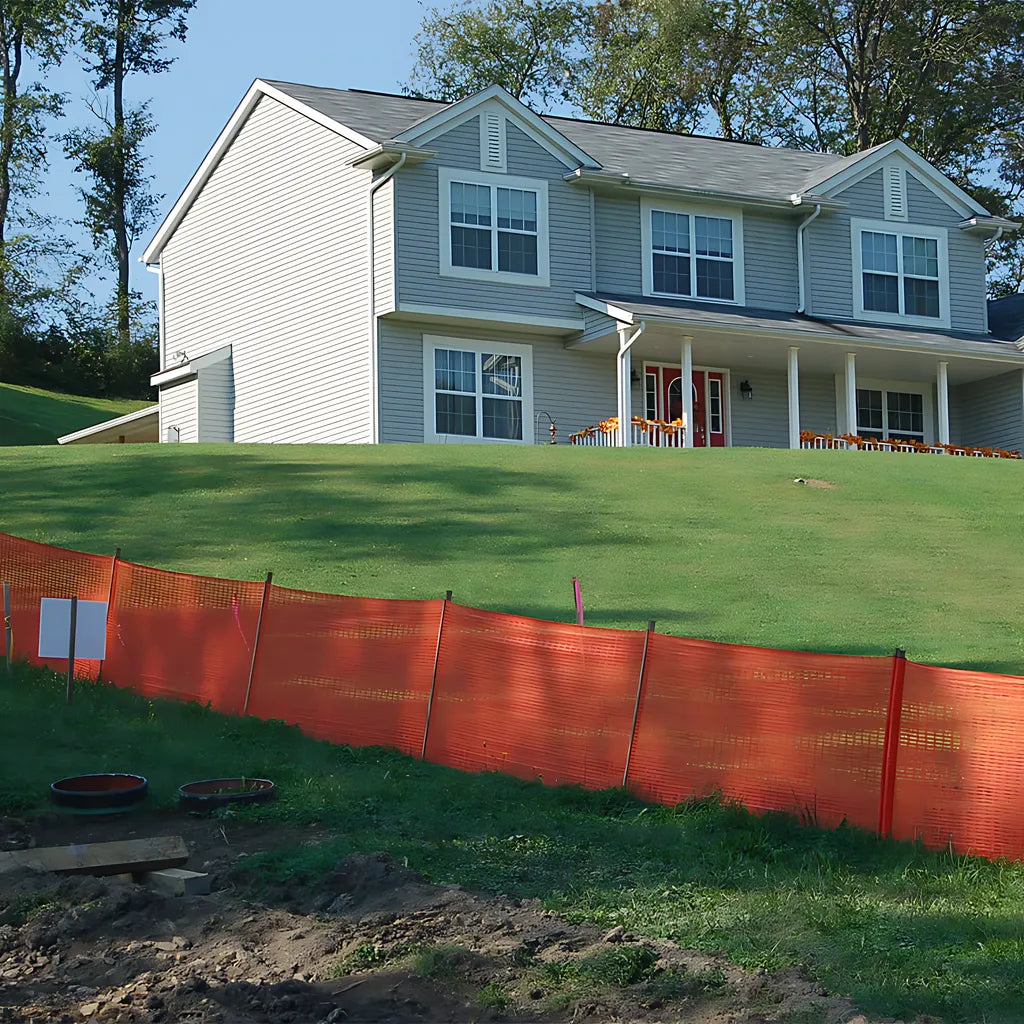 Silt Saver Delineation Fence Safety Fence - Orange    4' x 100'-BFO-35