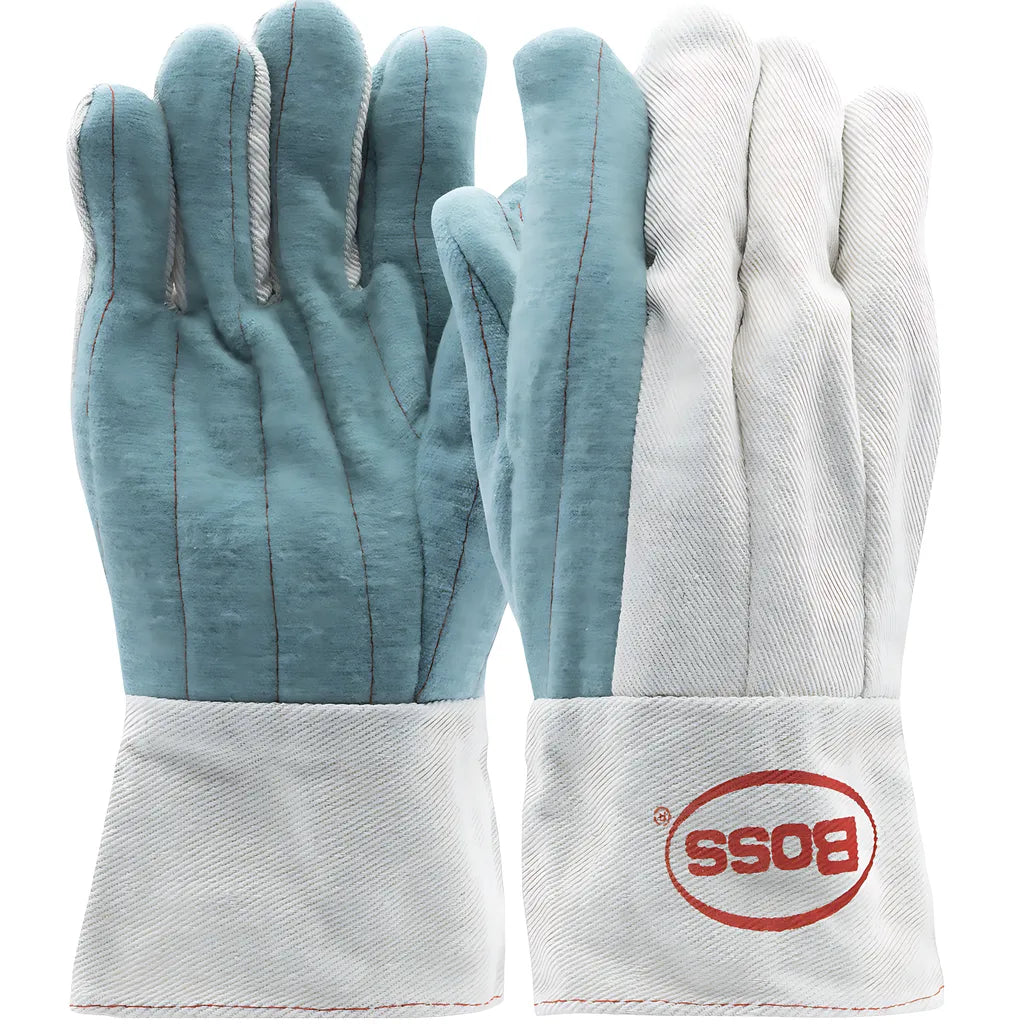 Boss Bg42Swsji-L Regular Weight Hot Mill Glove With Band Top Cuff - 24 Oz. - Boss Logo BG42SWSJI-L-23074