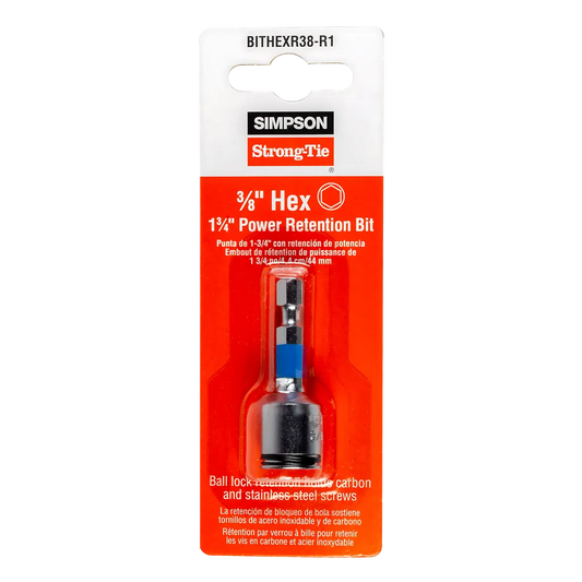 3/8-In. Hex-Drive 1-3/4 In. Power Bit-BITHEXR38-R1-SP6538-6990