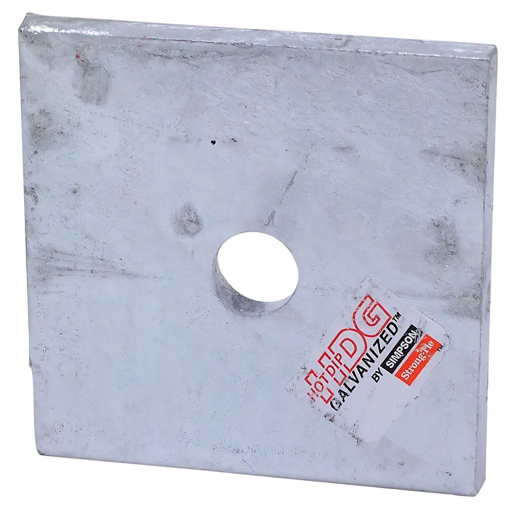 Bp 3 In. X 3 In. Bearing Plate With 1/2 In. Bolt Dia. (Pack Of 50)-BP-1-2-3-SP3251-3526