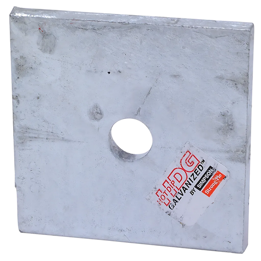 Bp 3 In. X 3 In. Bearing Plate With 1/2 In. Bolt Dia. (Pack Of 50)-BP-1-2-3-SP3251-3526