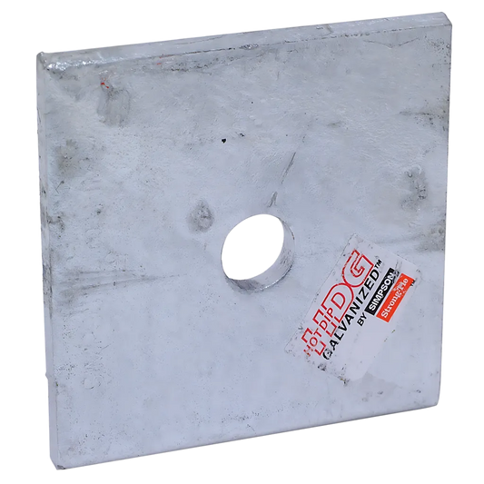 Bp 3 In. X 3 In. Hot-Dip Galvanized Bearing Plate With 1/2 In. Bolt Dia.-BP-1-2-3HDG-SP828-968