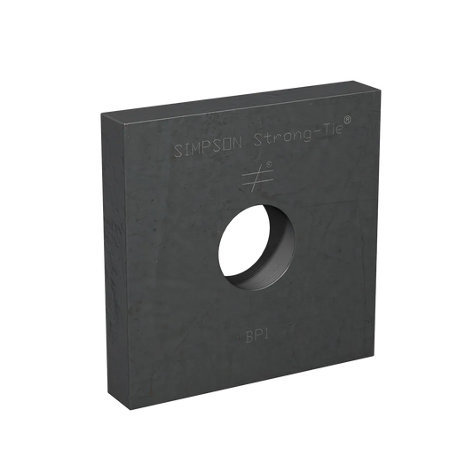 Bp 3-1/2 In. X 3-1/2 In. Bearing Plate With 1 In. Bolt Dia.-BP-1-SP2780-3038