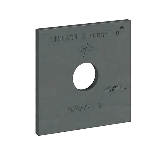 Bp 2-3/4 In. X 2-3/4 In. Bearing Plate With 3/4 In. Bolt Dia. (Pack Of 80)-BP-3-4-SP590-718