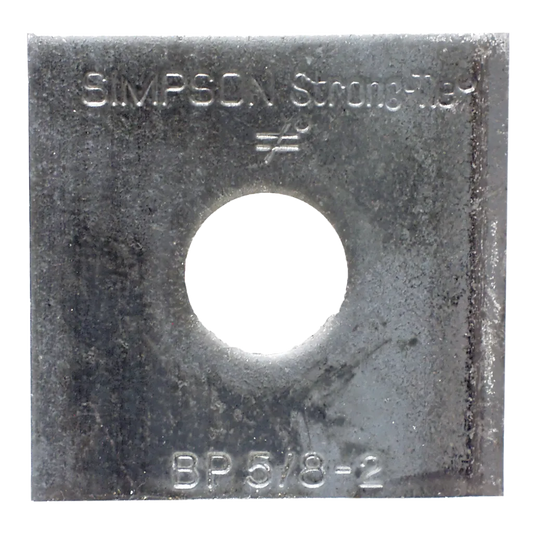 Bp 2 In. X 2 In. Bearing Plate With 5/8 In. Bolt Dia.-BP-5-8-2-SP2943-3206