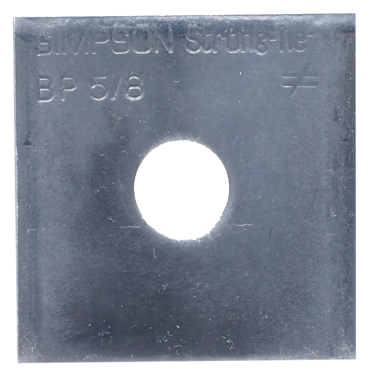 Bp 2-1/2 In. X 2-1/2 In. Bearing Plate With 5/8 In. Bolt Dia. (Pack Of 100)-BP-5-8-SP8378-8930