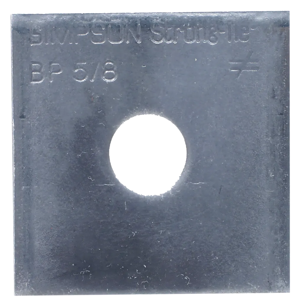 Bp 2-1/2 In. X 2-1/2 In. Bearing Plate With 5/8 In. Bolt Dia.-BP-5-8-SP9048-9631